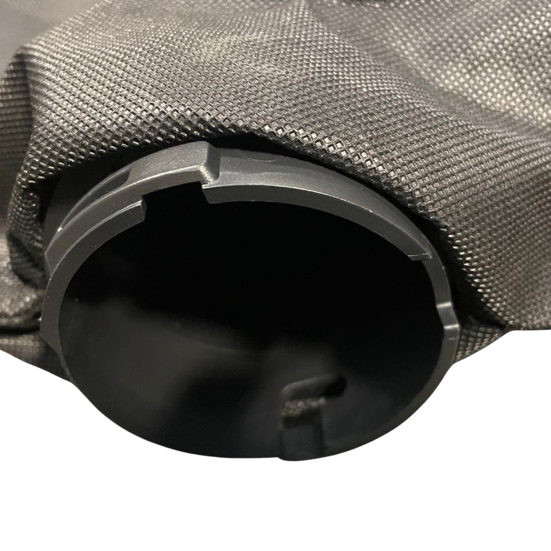 POWERTEC 75075 Replacement Dust Bag For Ridgid R4122 12-Inch Miter Saw – Black, 15.7″ Length